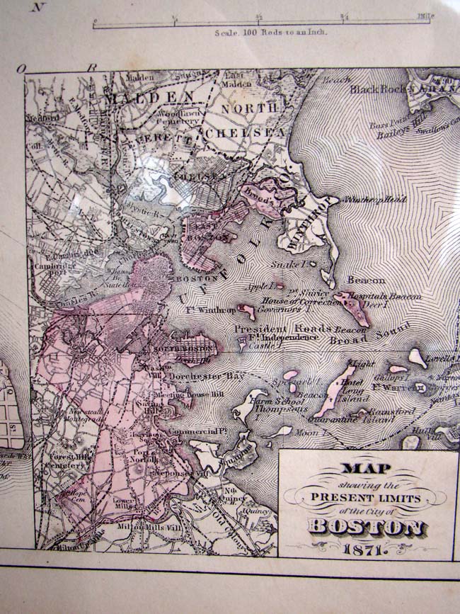 A Map of Boston published by Walling & Gray in 1871 — image 2